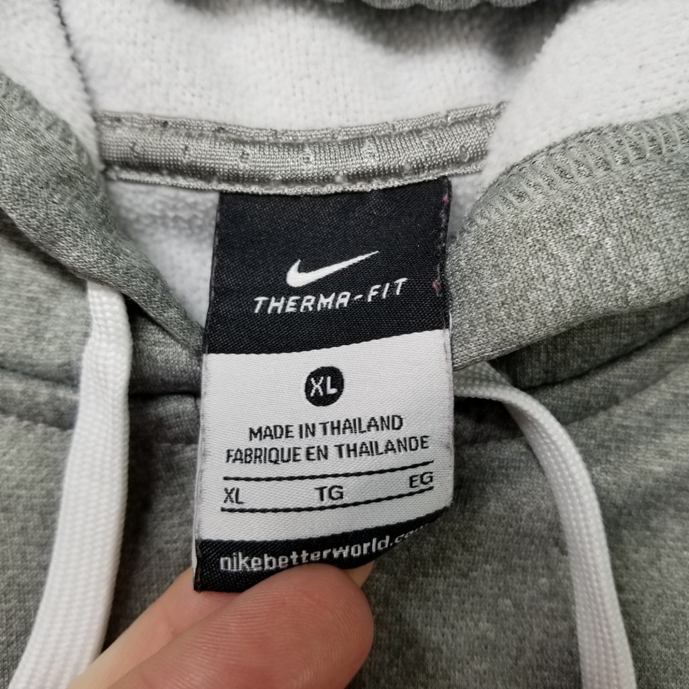 Nike Hoodie Womens Size XL Full Zip Just Do It Spell Out Jacket Fleece Swoosh - Picture 3 of 10
